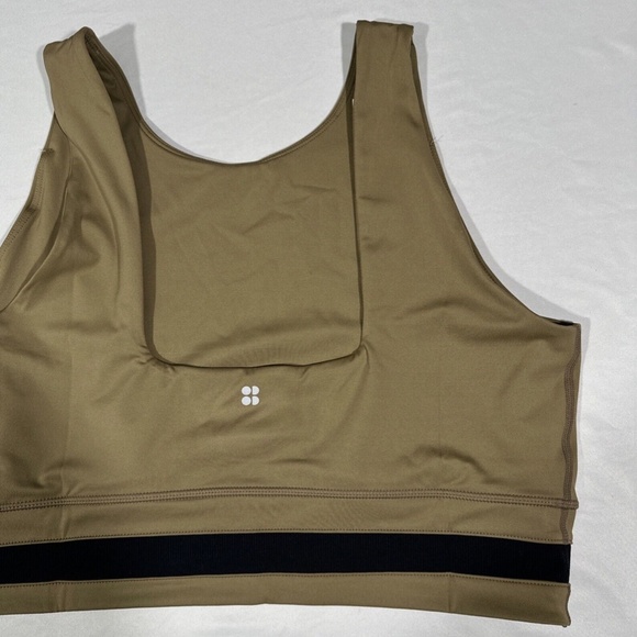 NWT $58 Sweaty Betty‎ [ XXL 14 ] All Day Wrap Waist Crop Tank Terra Brown - Picture 10 of 12